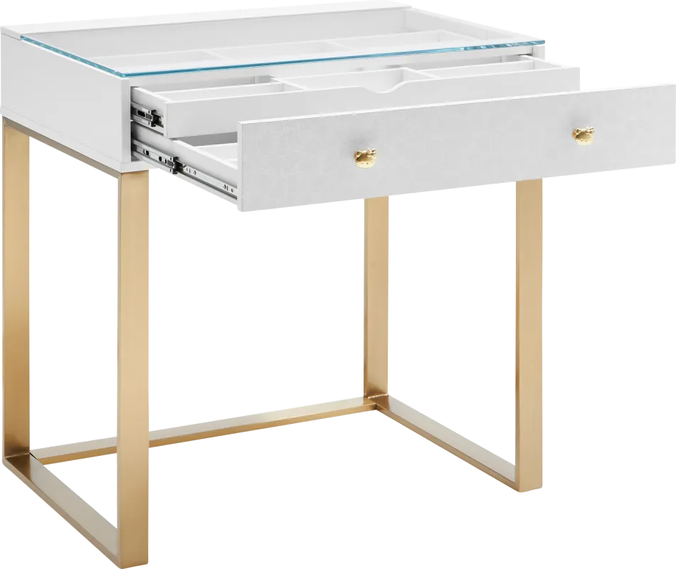 Kids Hello Kitty Gold Vanity II Desk