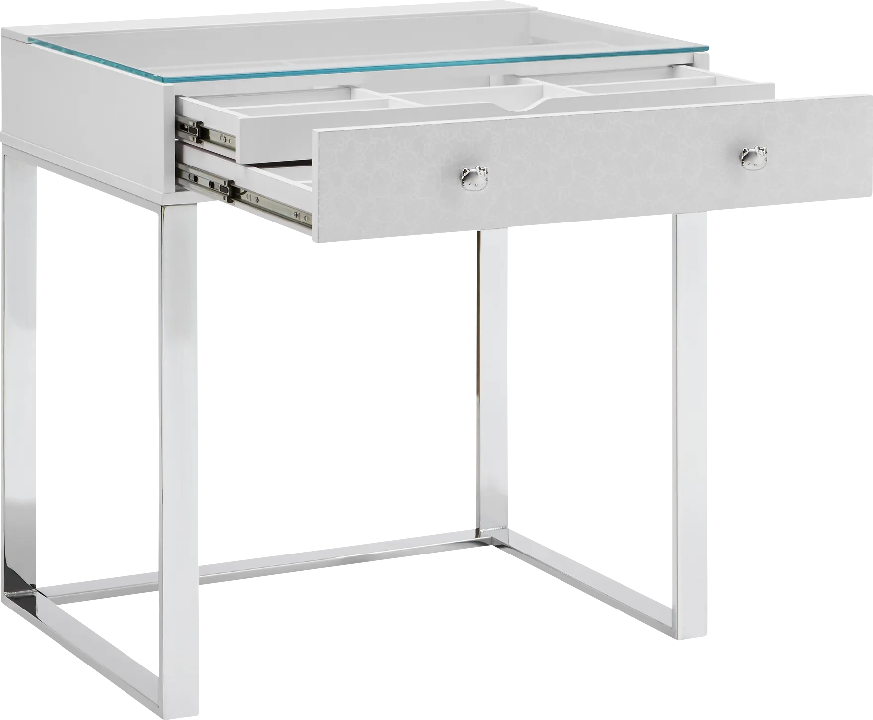 Kids Hello Kitty Silver Vanity II Desk - Image 1