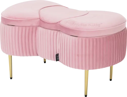 Kids Hello Kitty Pink Storage Bench