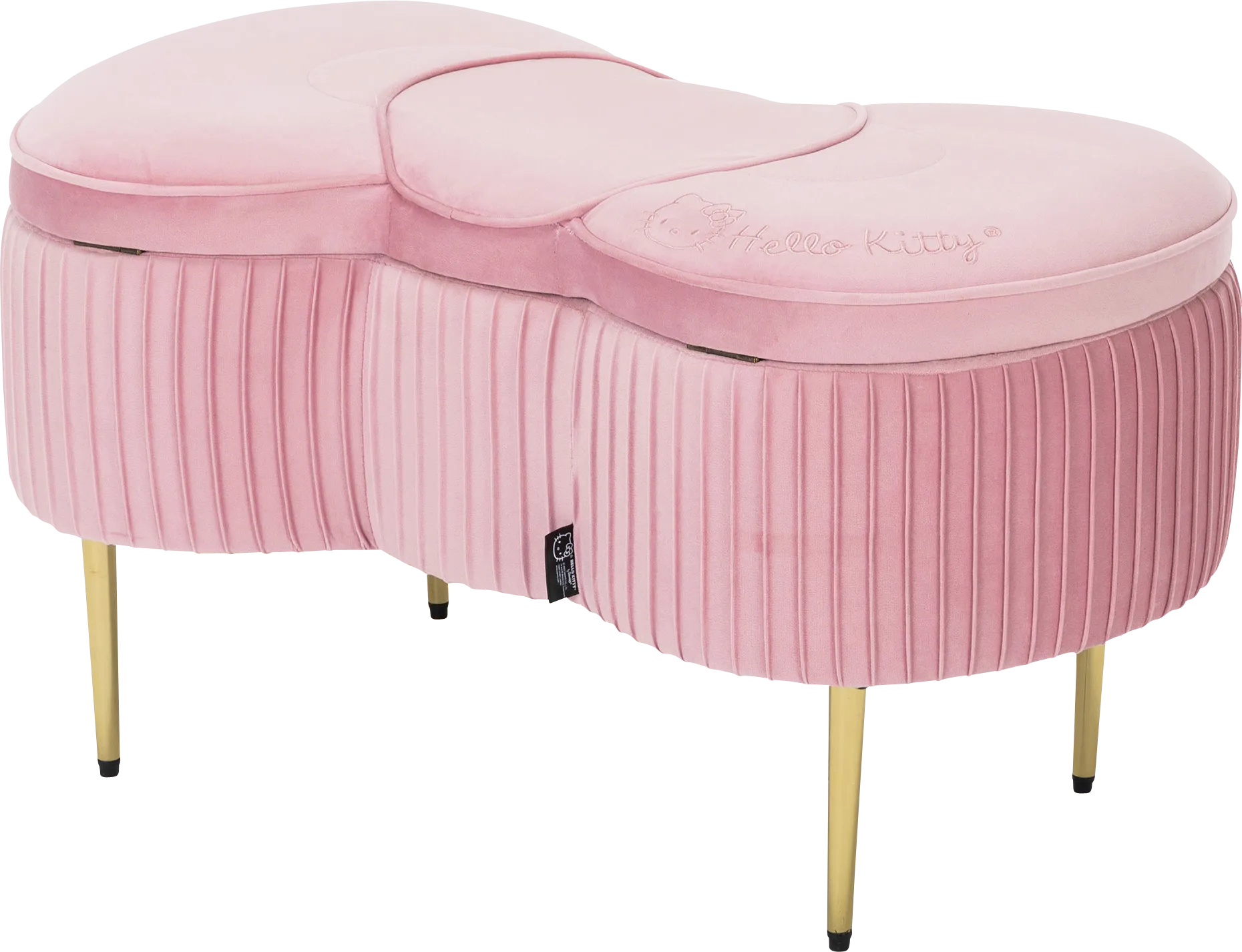 Kids Hello Kitty Pink Storage Bench - Image 1