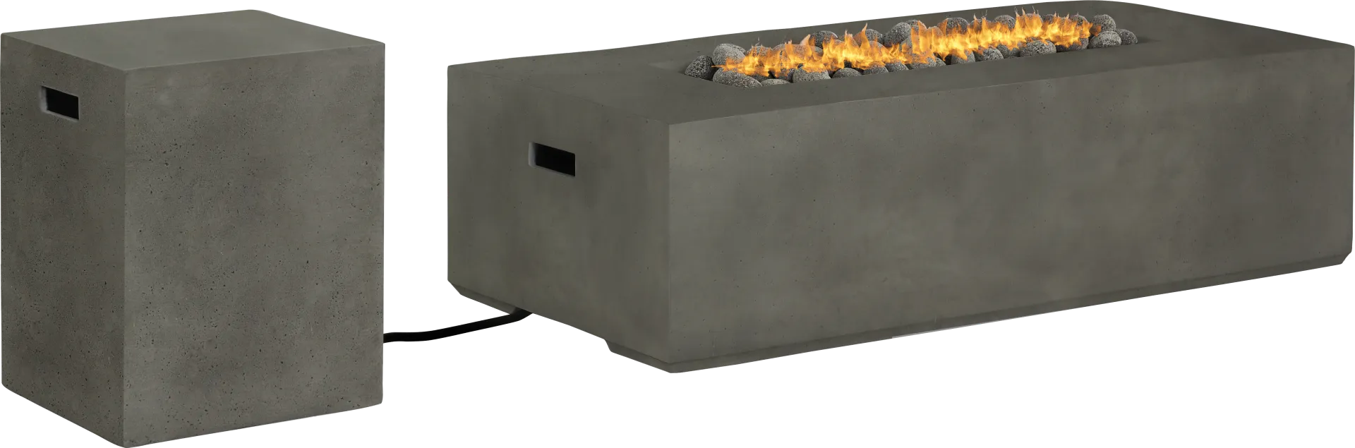 Phoenix Gray Rectangle Fire Pit - Image 1