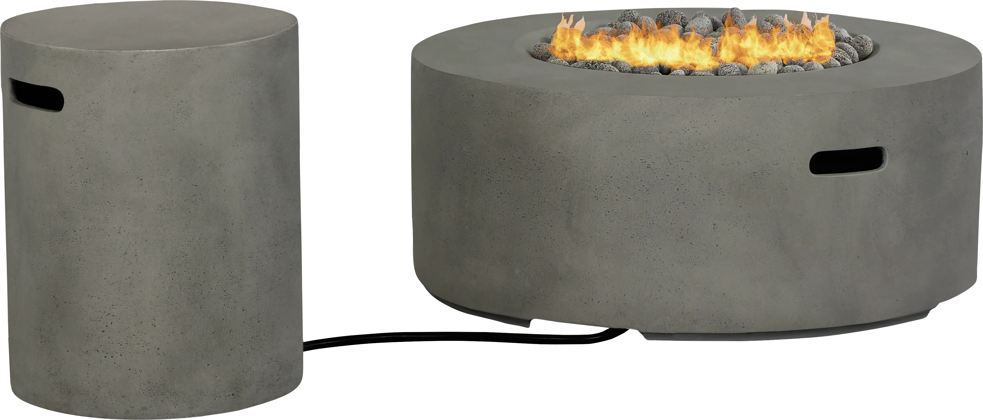 Phoenix Gray Round Fire Pit - Thumbnail - Image 1