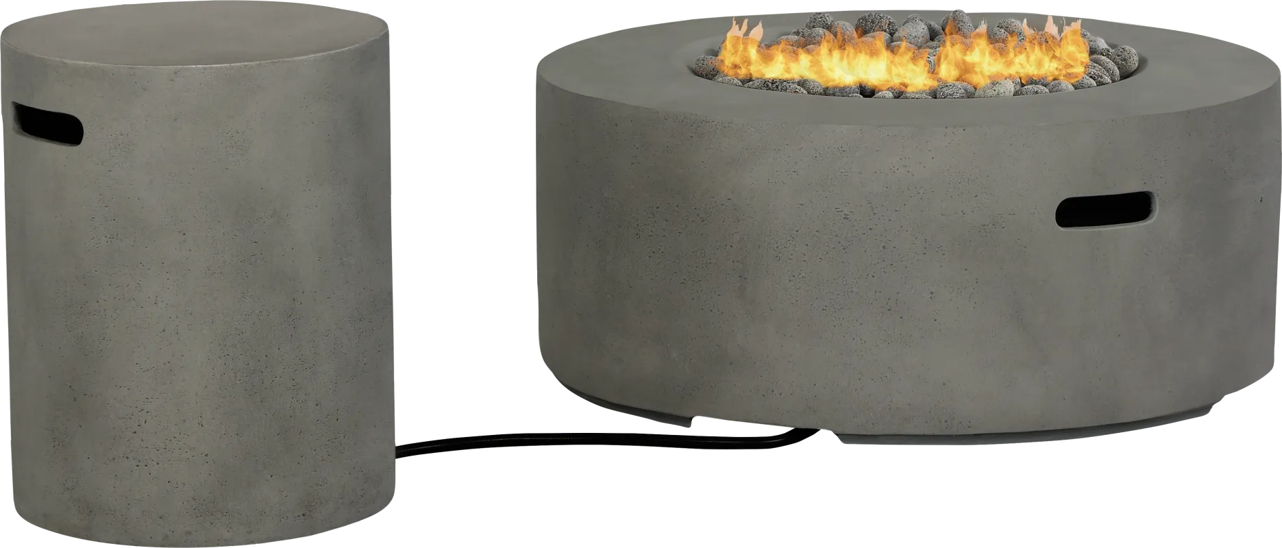Phoenix Gray Round Fire Pit