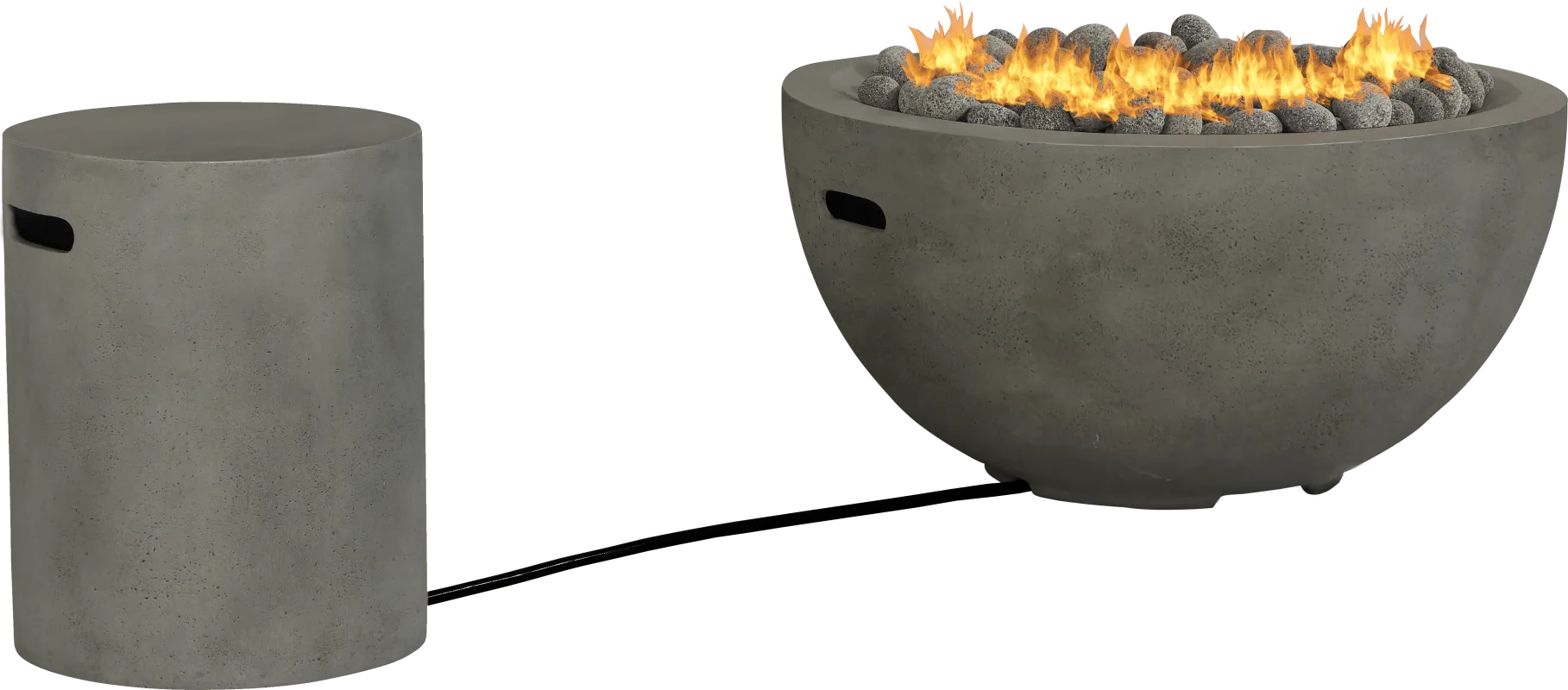 Phoenix Gray Bowl Fire Pit