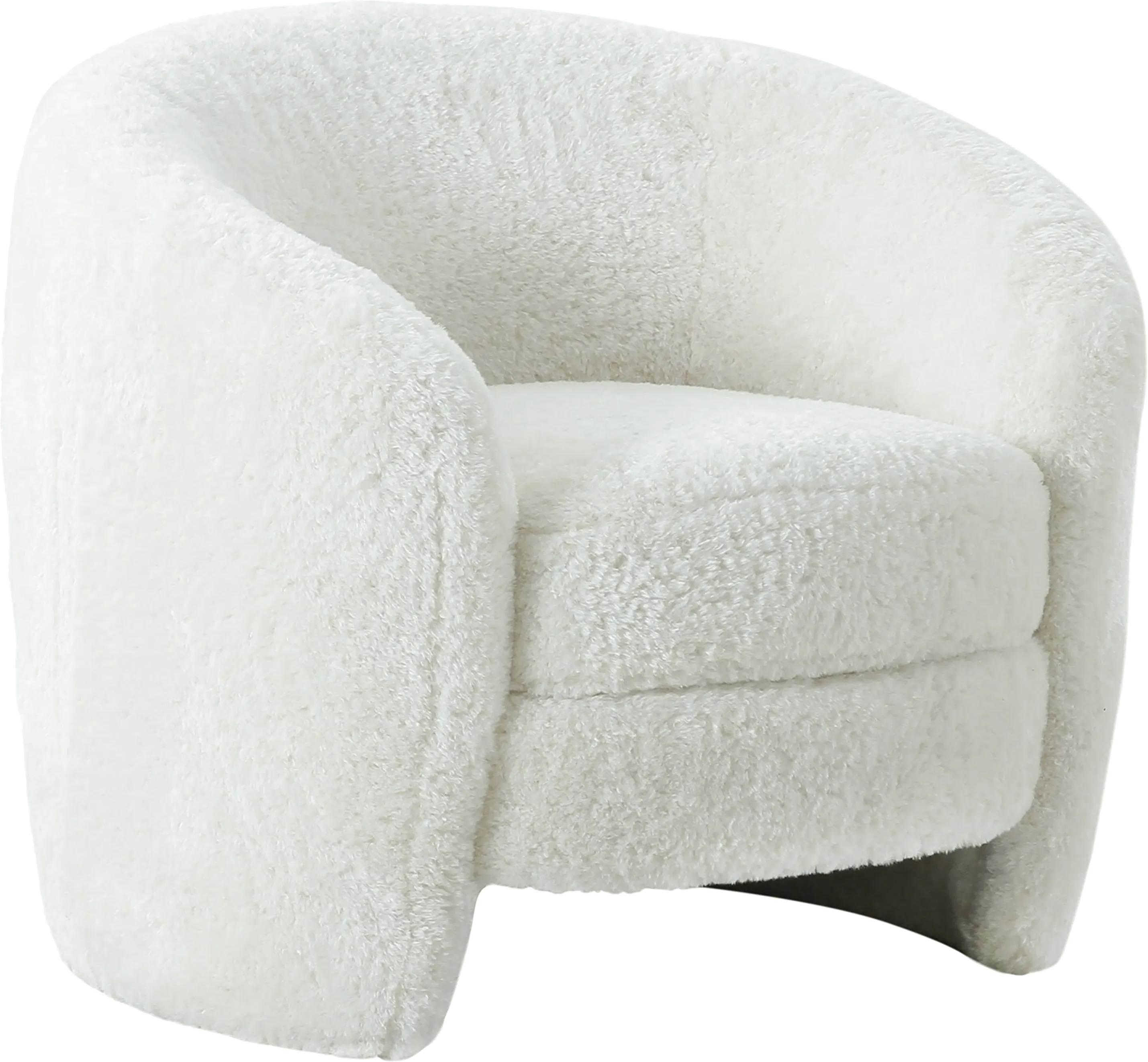 Geoley White Accent Chair - Thumbnail - Image 1