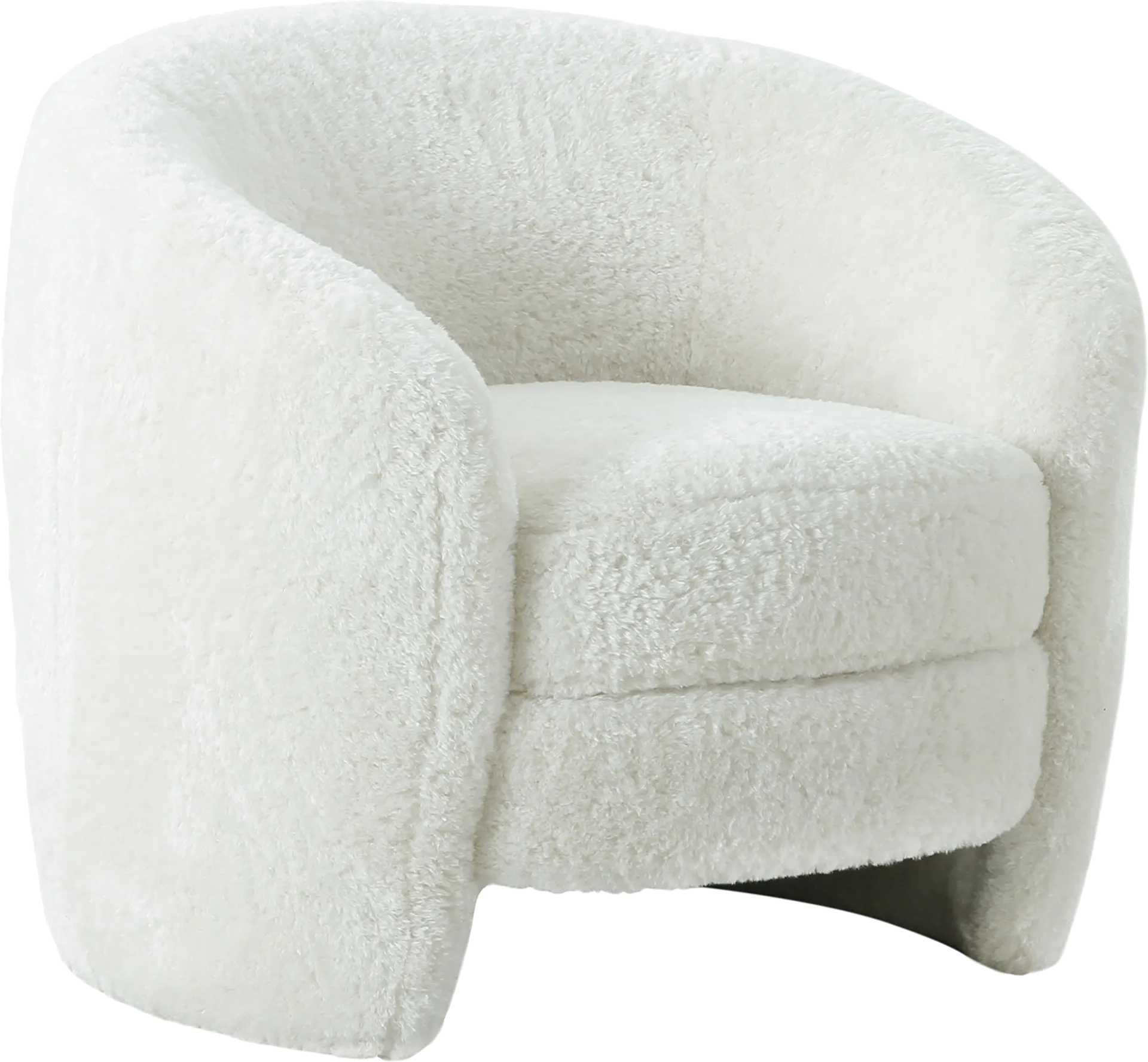 Geoley White Accent Chair - Image 1