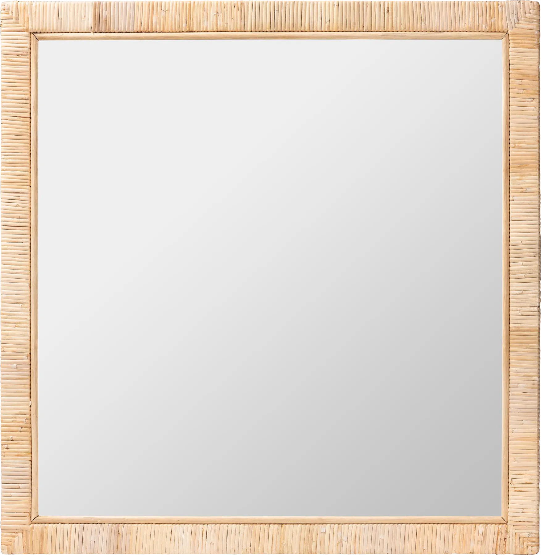 Enterline Brown Square Mirror - Thumbnail - Image 1