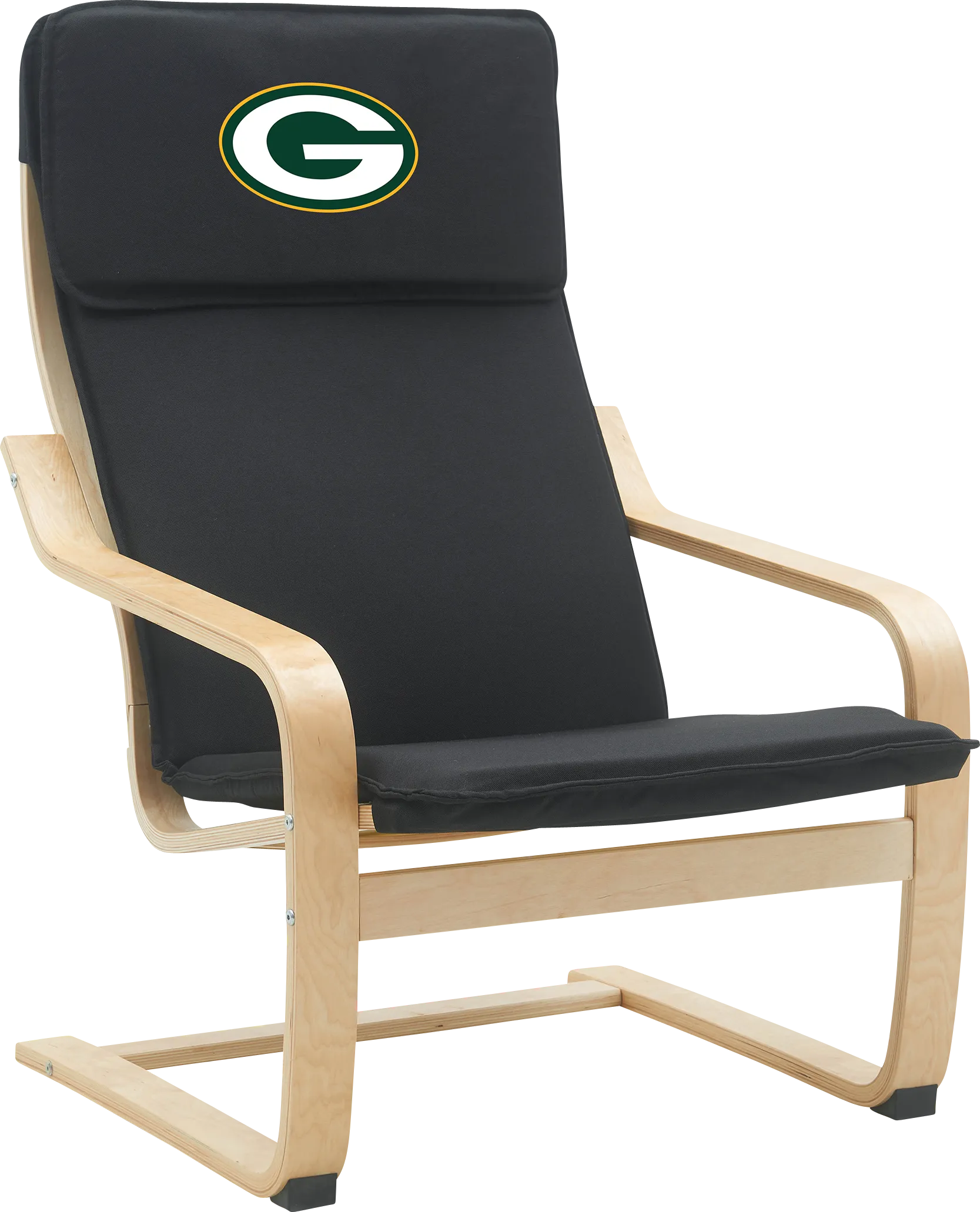 Green Bay Packers Black Accent Chair - Thumbnail - Image 1