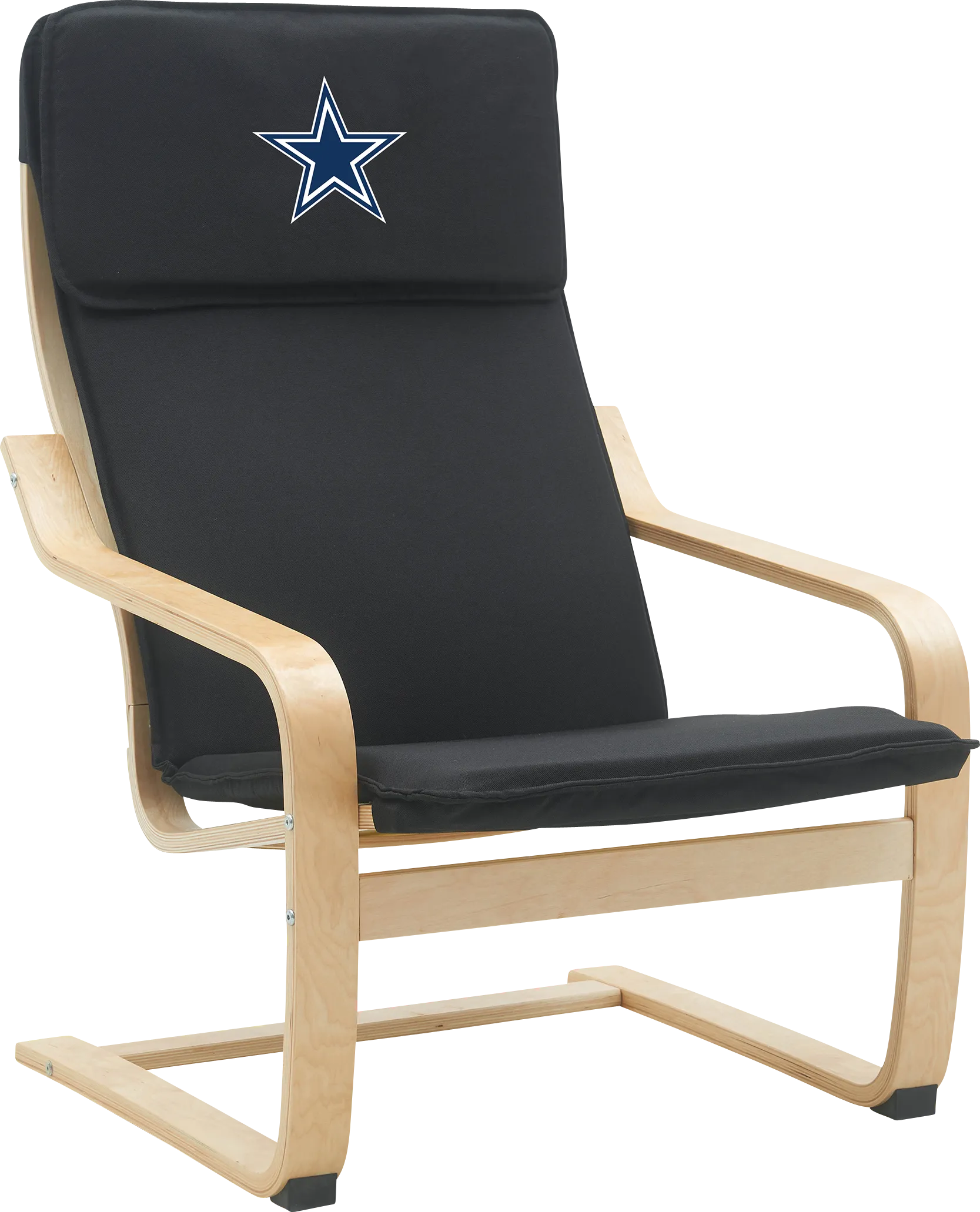 Dallas Cowboys Black Accent Chair - Image 1