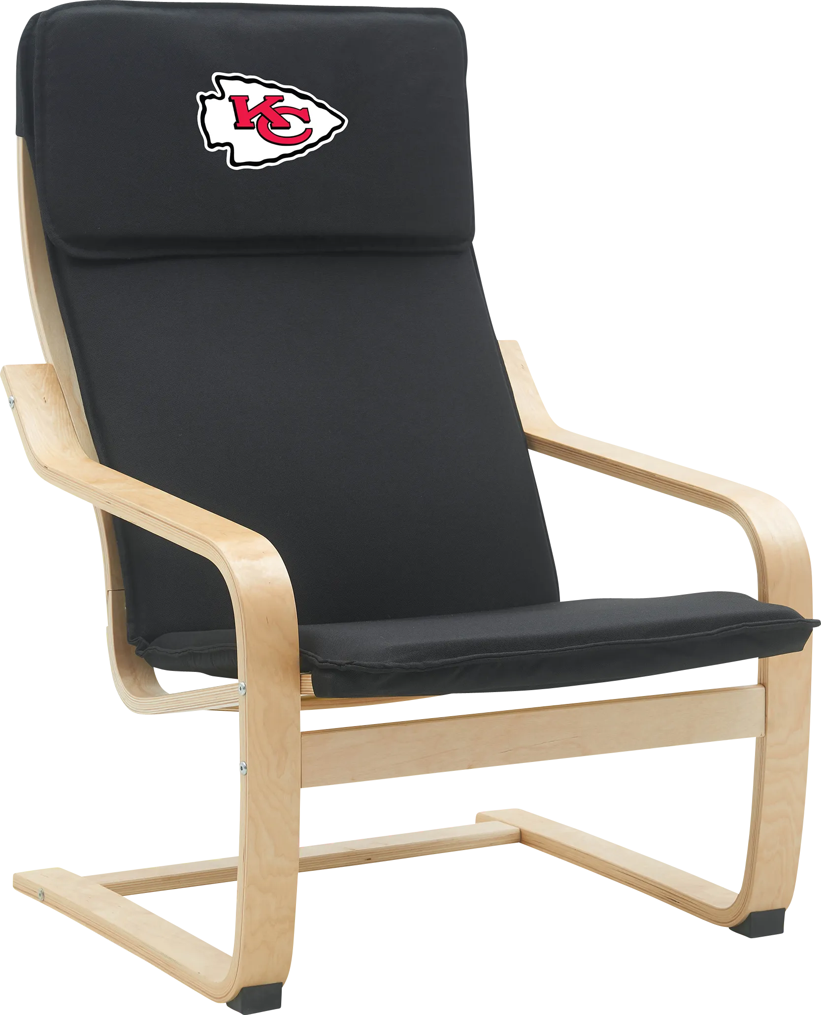 Kansas City Chiefs Black Accent Chair - Image 1