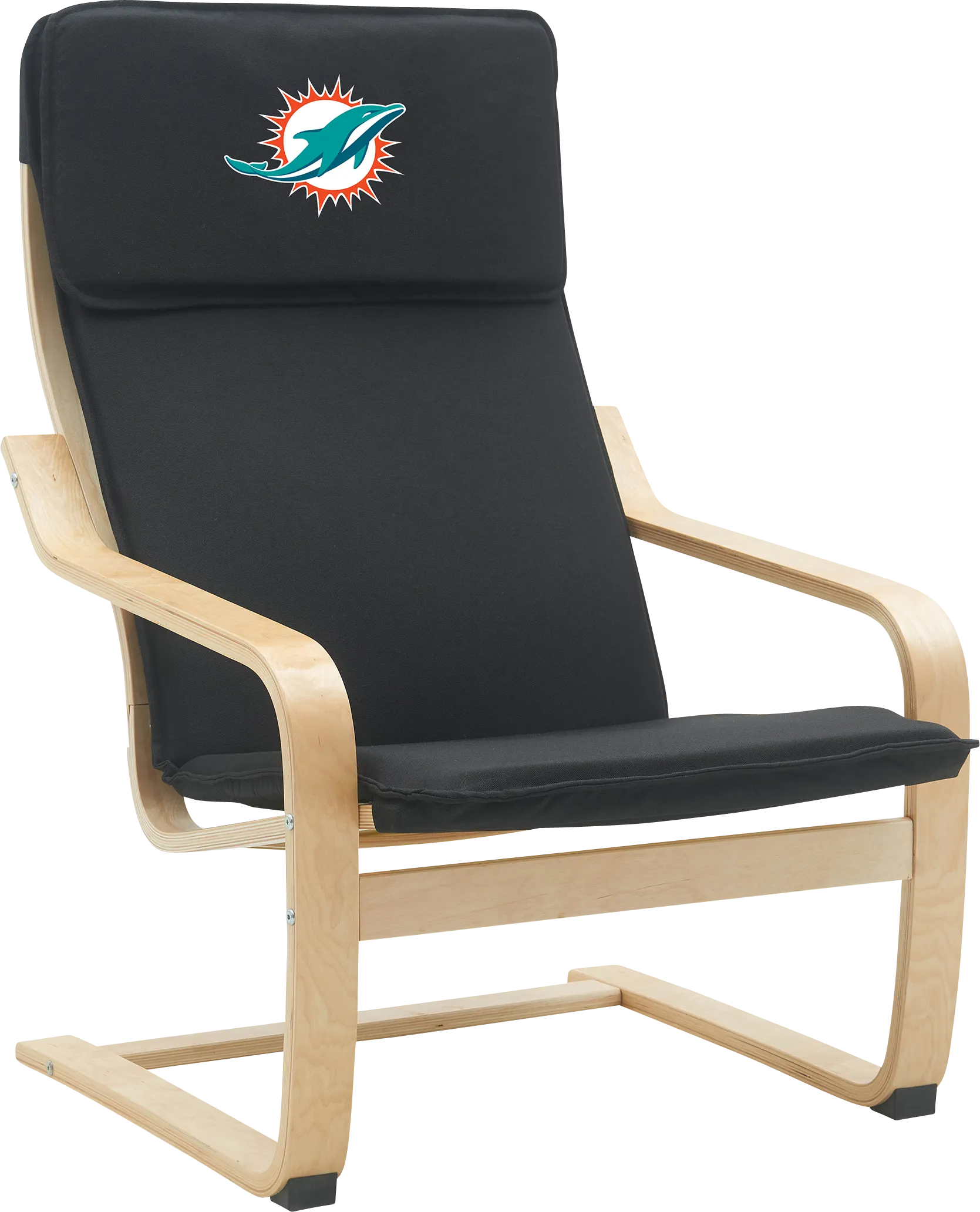 Miami Dolphins Black Accent Chair - Thumbnail - Image 1