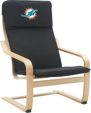Miami Dolphins Black Accent Chair