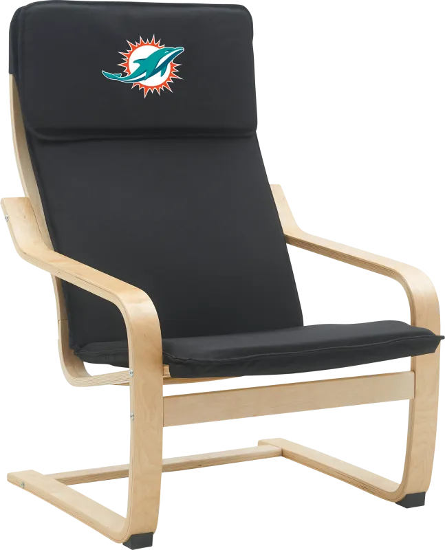 Miami Dolphins Black Accent Chair