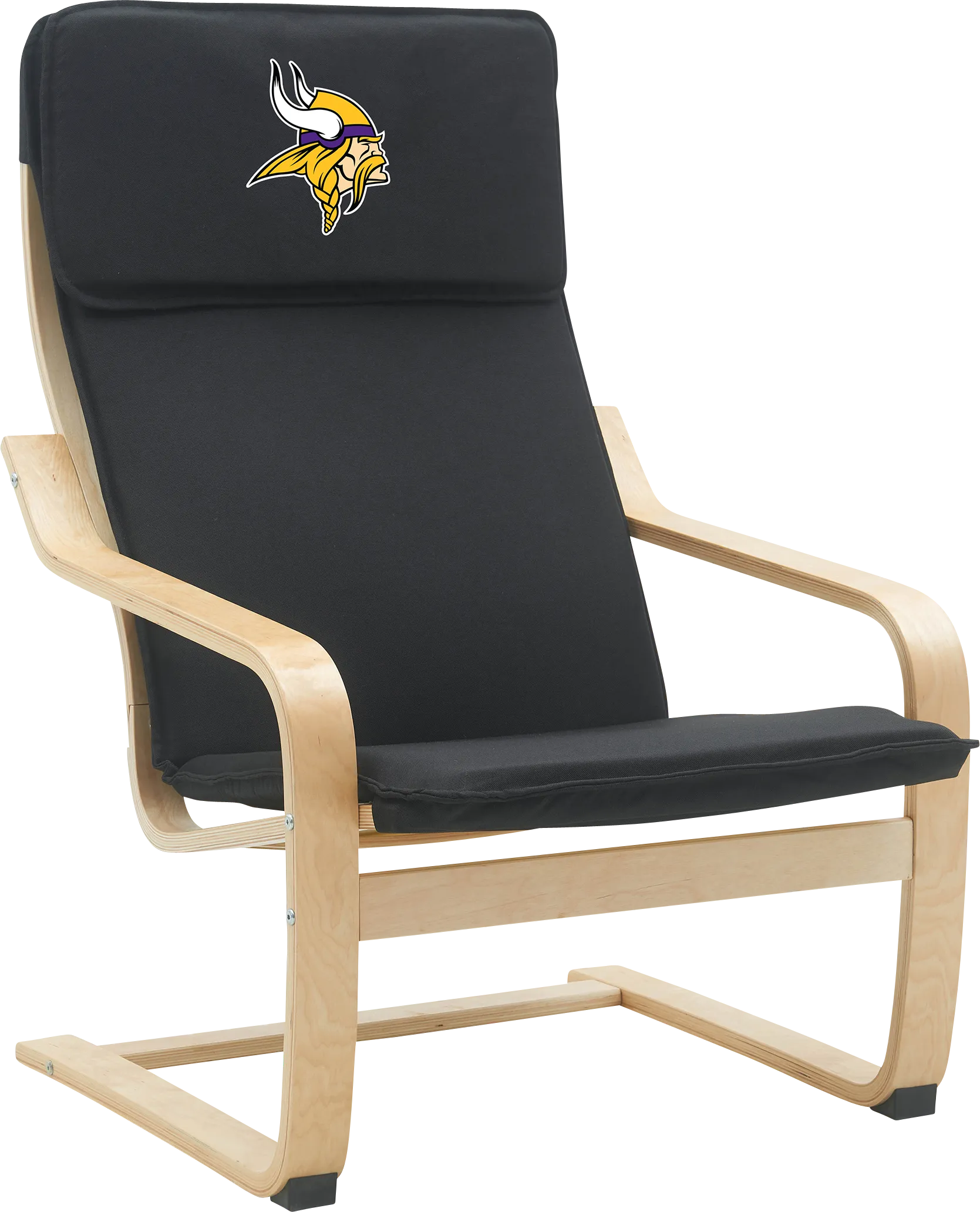 Minnesota Vikings Black Accent Chair - Thumbnail - Image 1