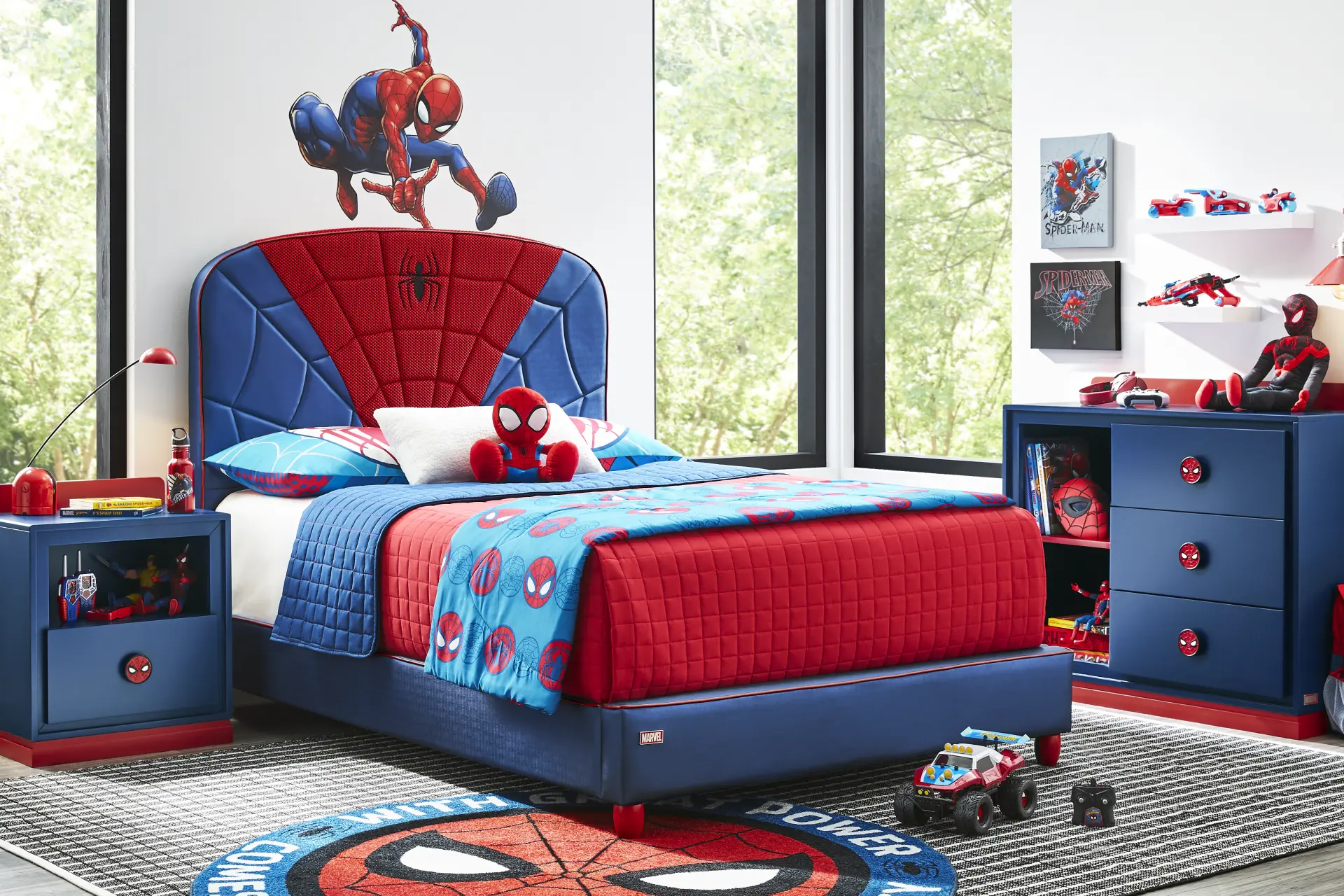 Spider-Man Full Upholstered Bedroom