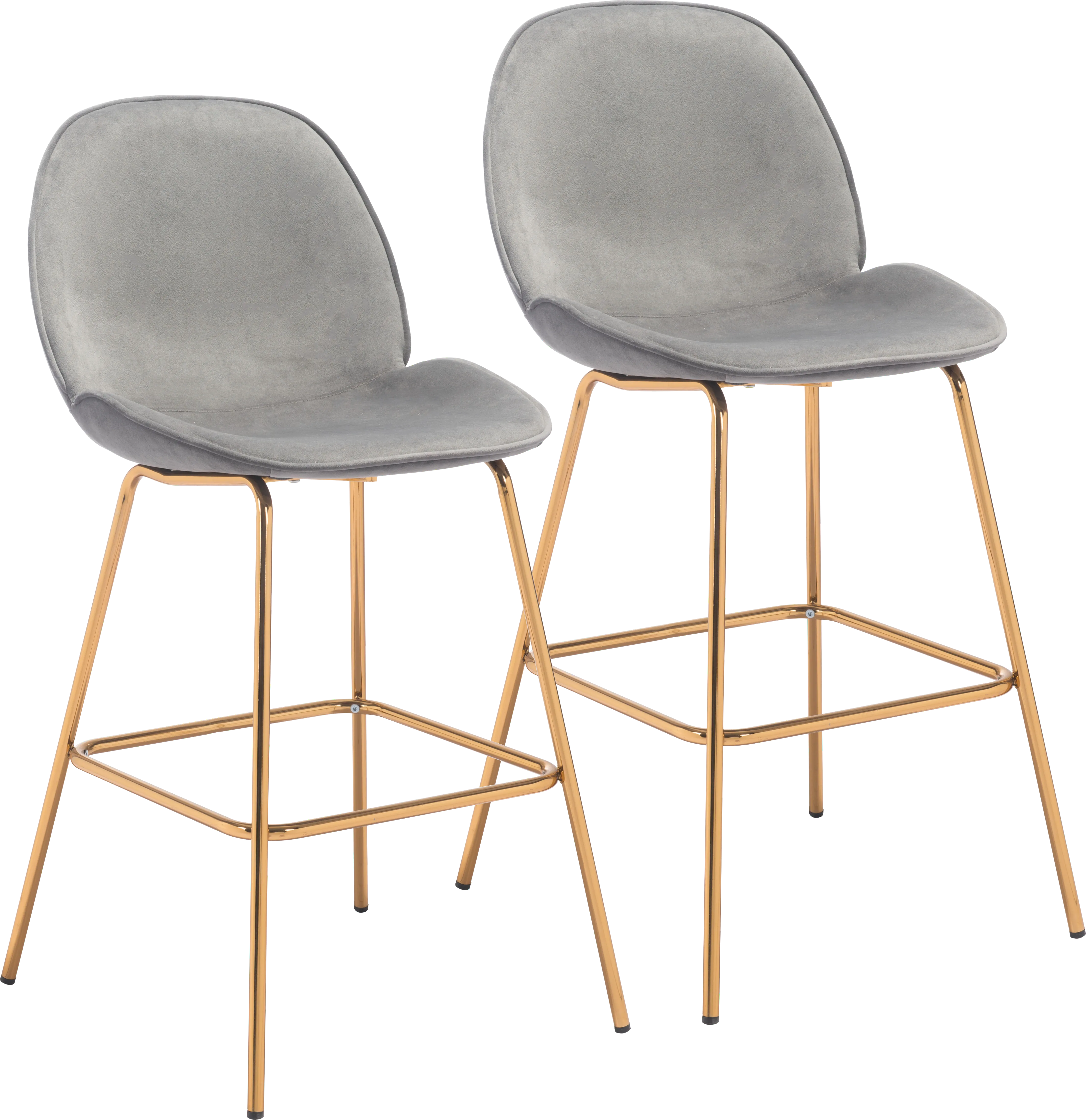 Palou Gray Barstool, Set of 2 - Thumbnail - Image 1