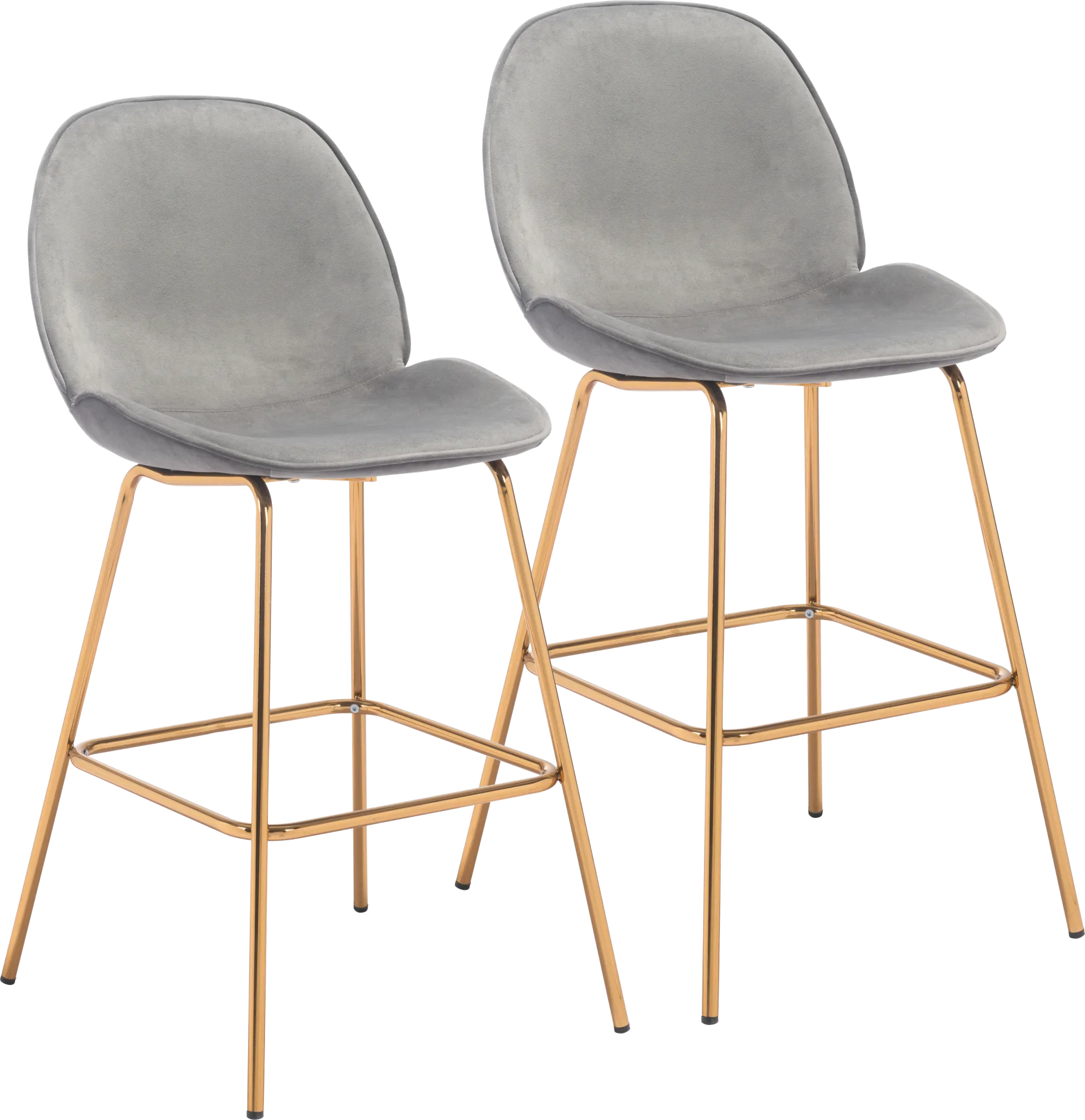 Palou Gray Barstool, Set of 2 - Image 1