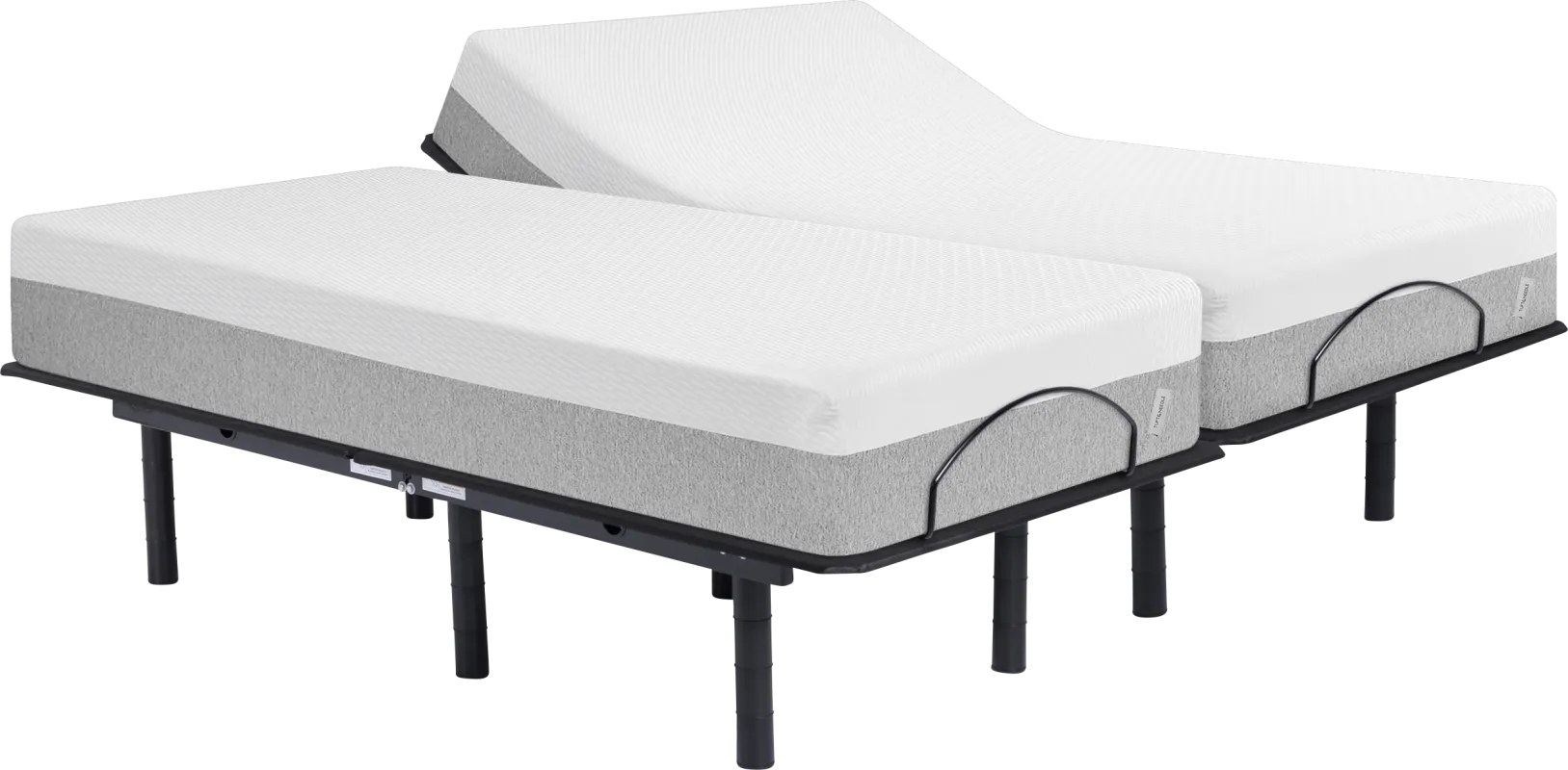 Tuft & Needle TN1 Split King Mattress Set with Head Up Only Base