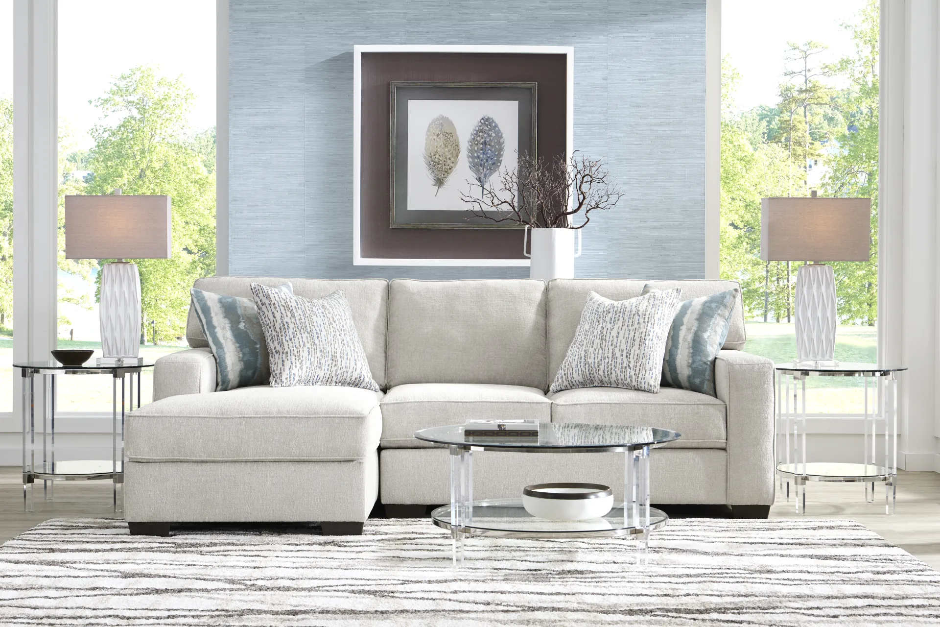 Cynthia Dove 2 Pc Sectional - Image 1