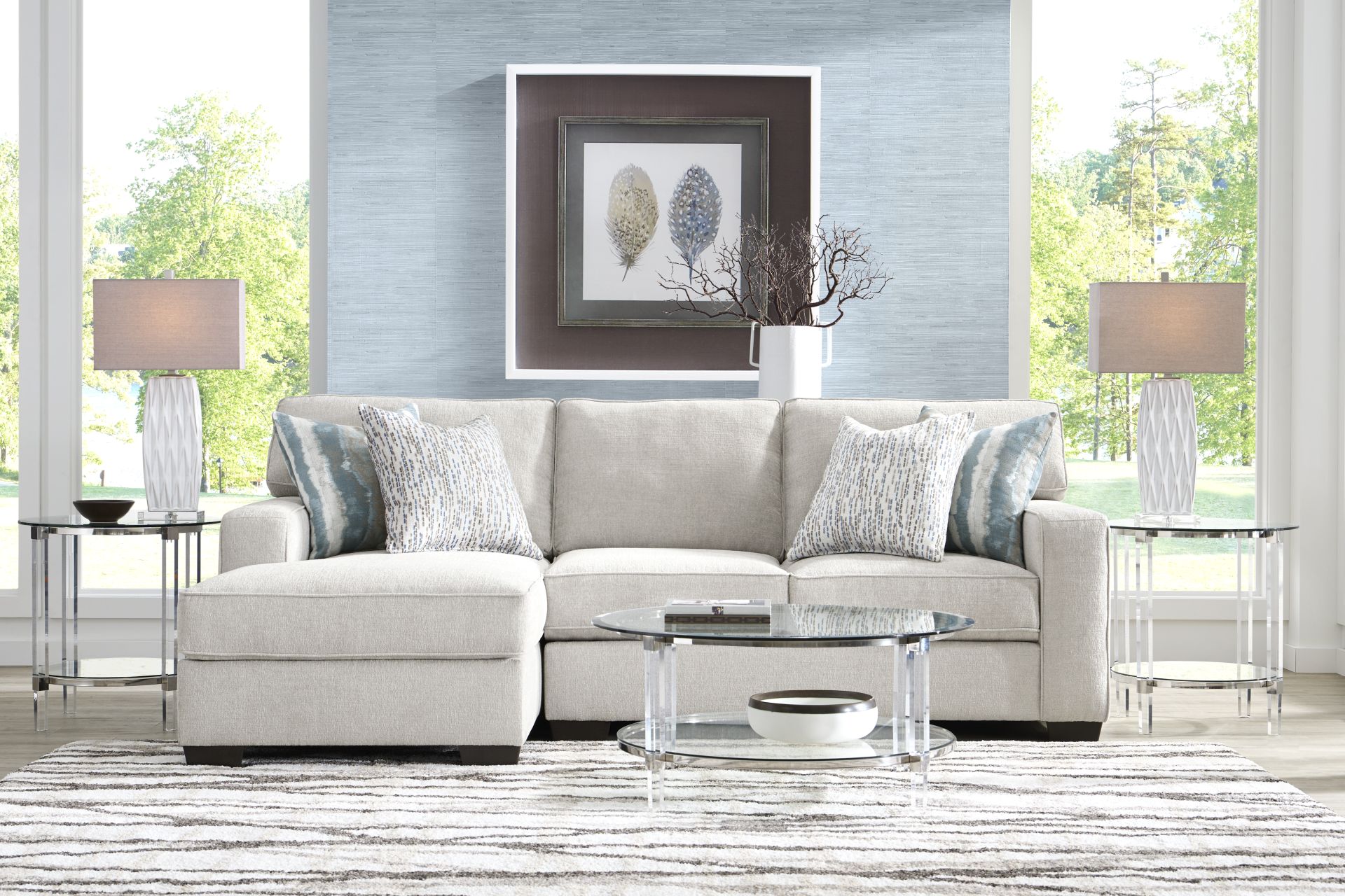 Cynthia Dove 5 Pc Sectional Living Room - Image 1