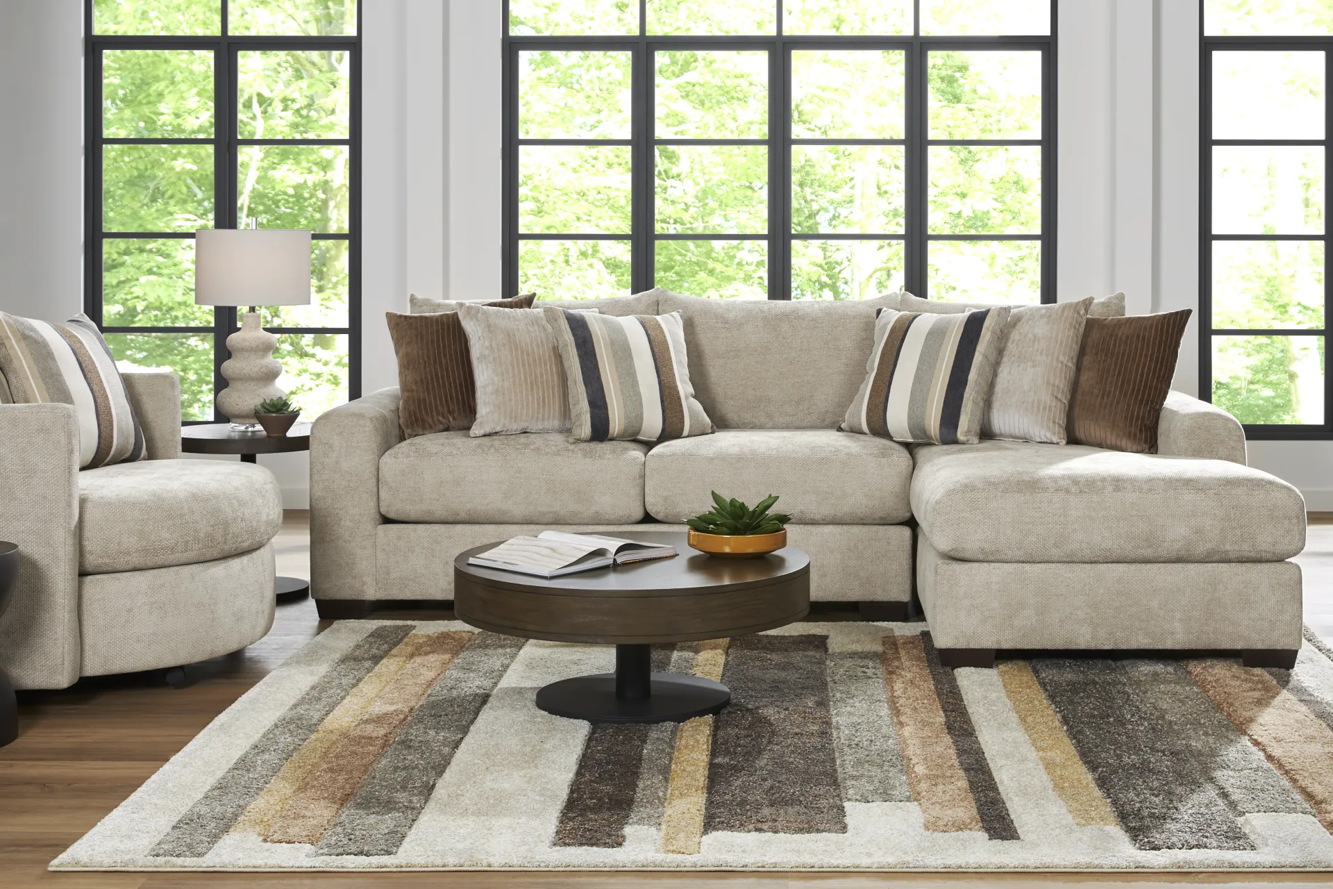 Martin Brown 2 Pc Sectional - Image 1