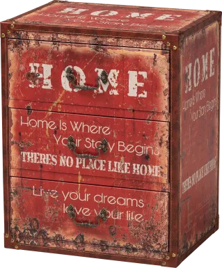 Menoher Red Storage Trunk