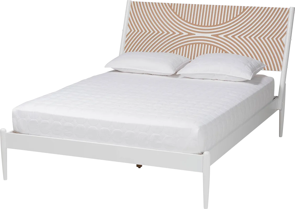 Naugle White King Bed