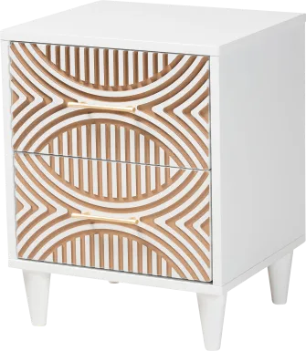 Naugle White Nightstand