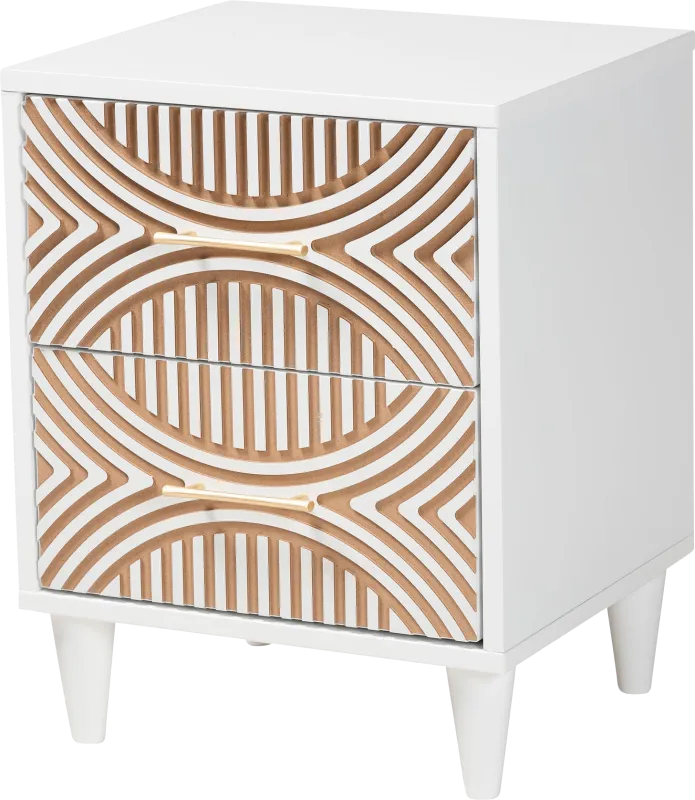 Naugle White Nightstand