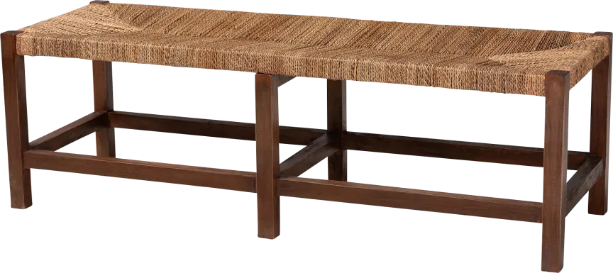 Ihmsen Brown Accent Bench