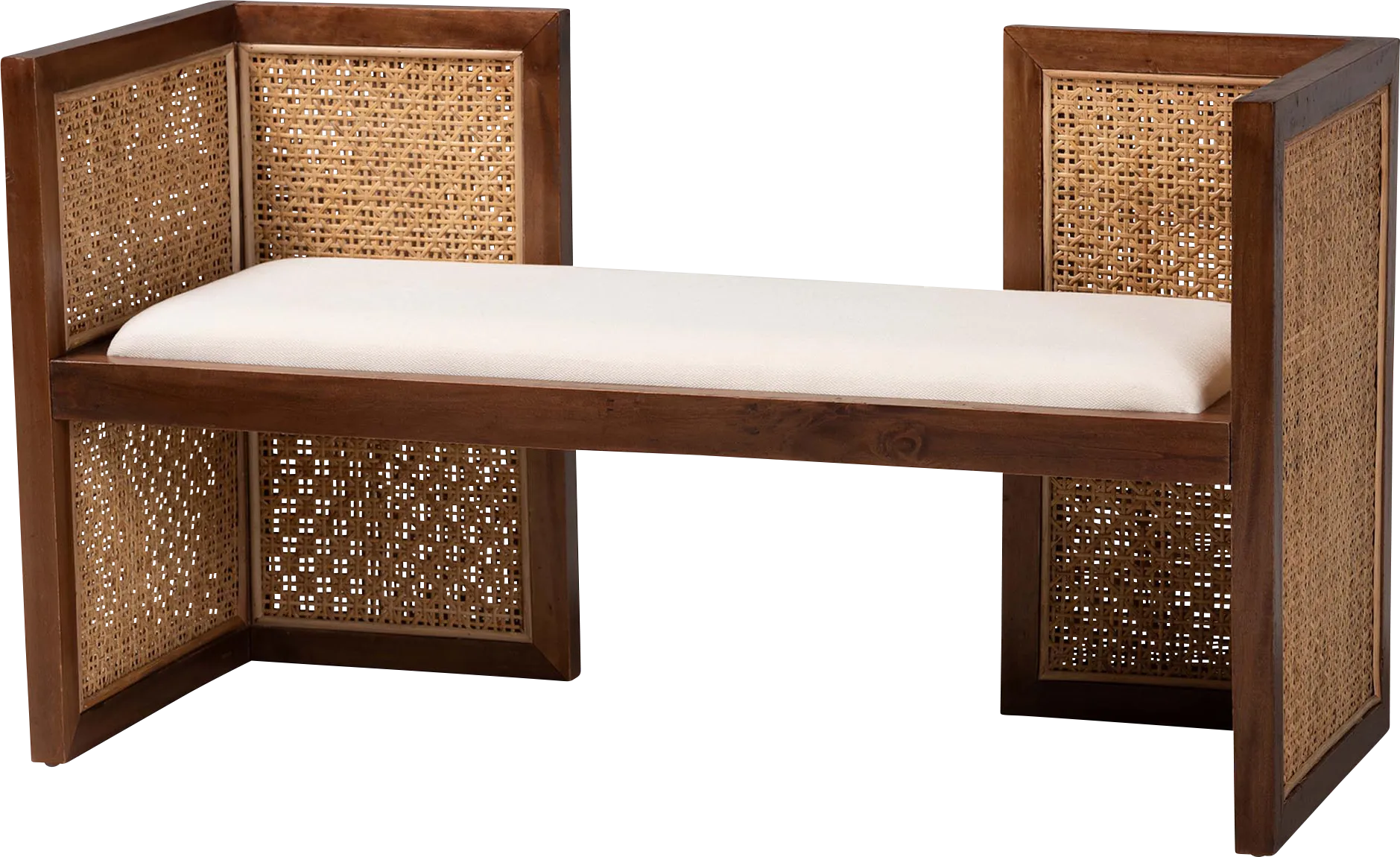 Lavely Brown Accent Bench - Thumbnail - Image 1