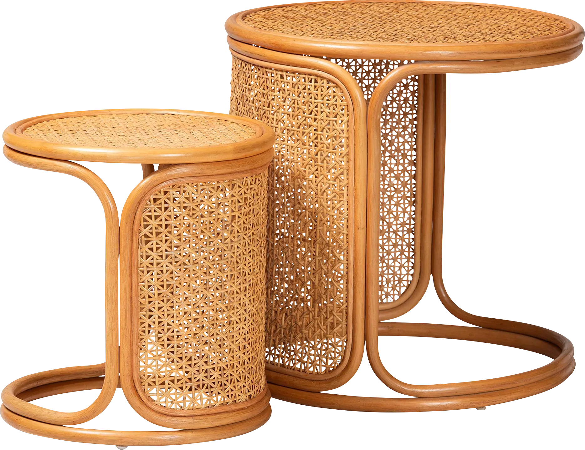 Orluk Brown Nesting Table, Set of 2 - Thumbnail - Image 1