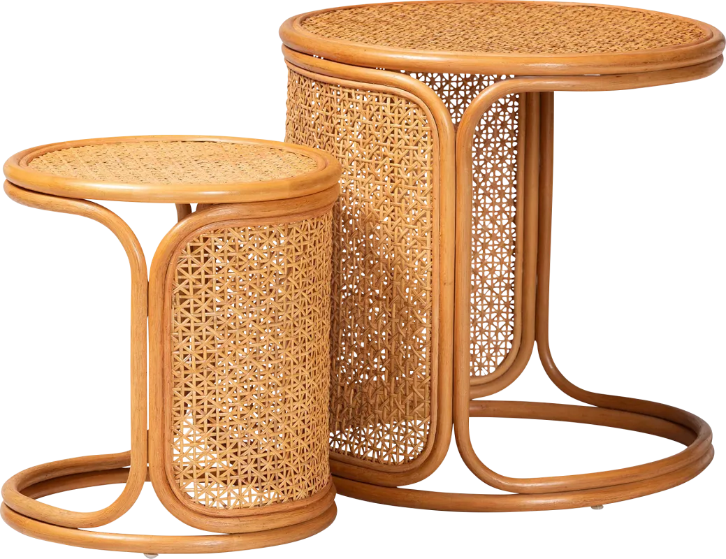 Orluk Brown Nesting Table, Set of 2