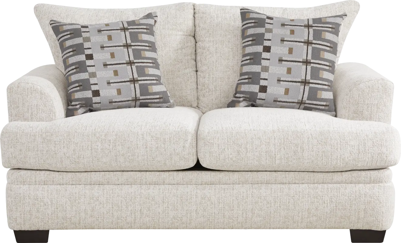 Cooper White Loveseat