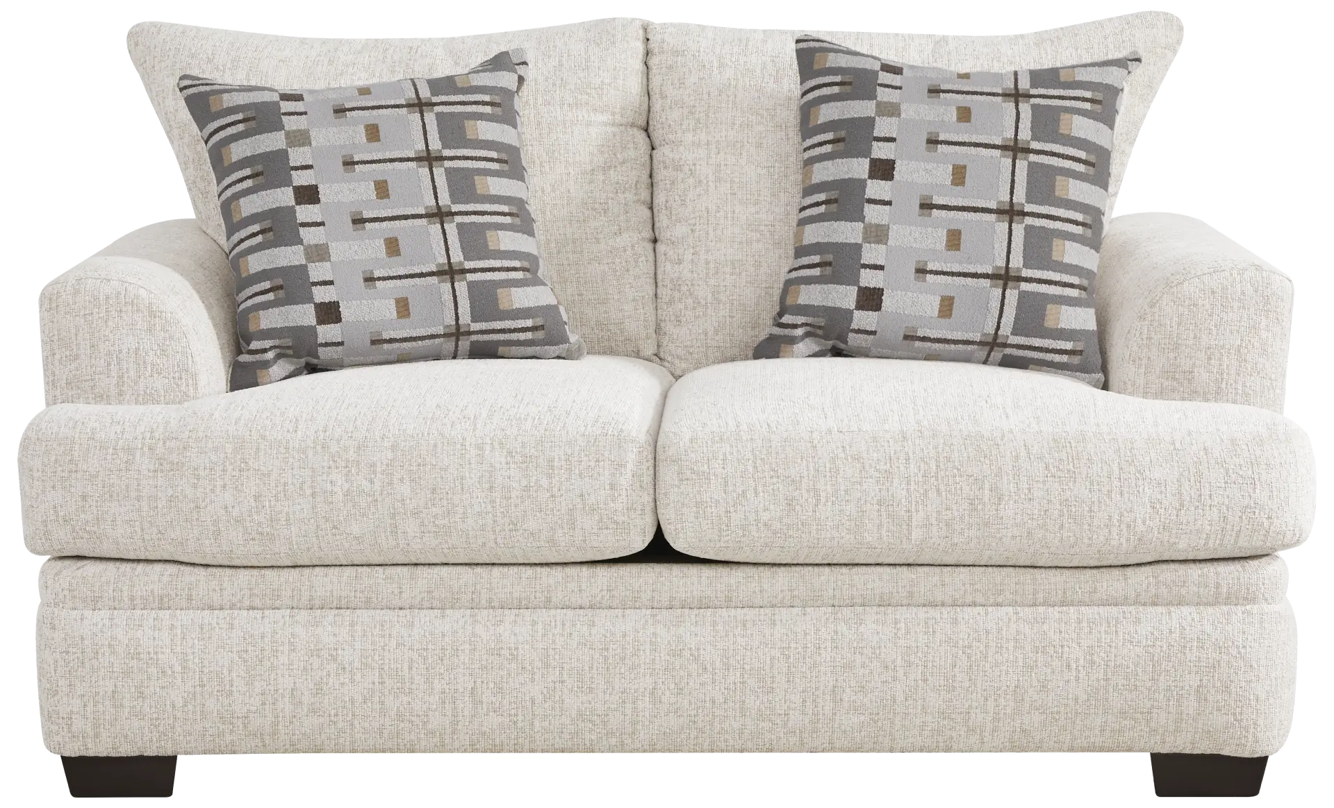 white loveseat
