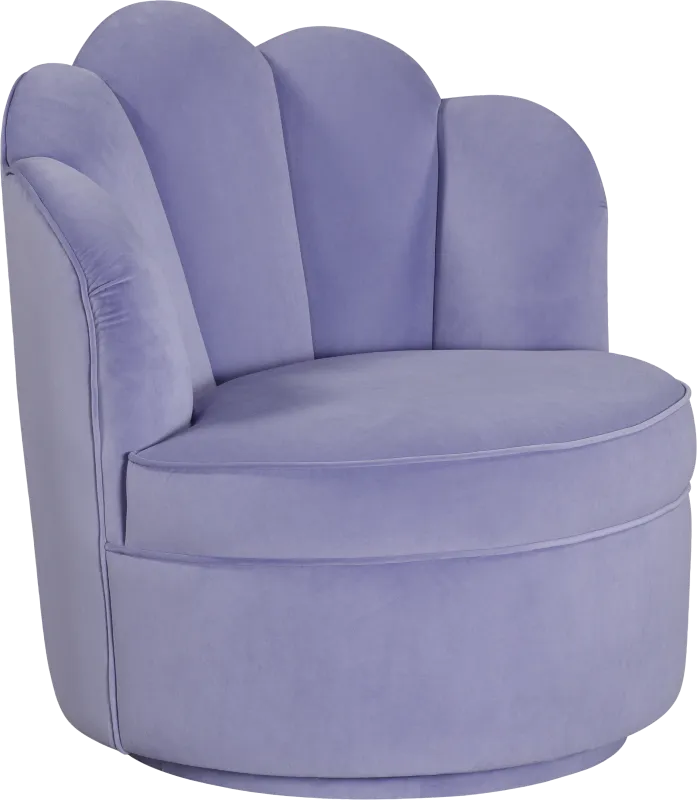 Kids Lucine Lavender Swivel Chair