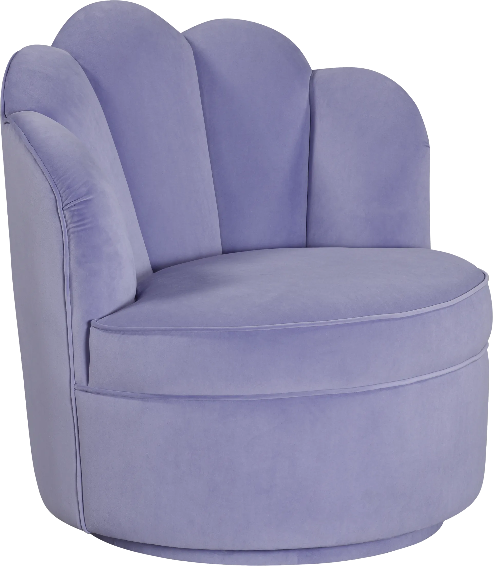 Kids Lucine Lavender Swivel Chair - Image 1