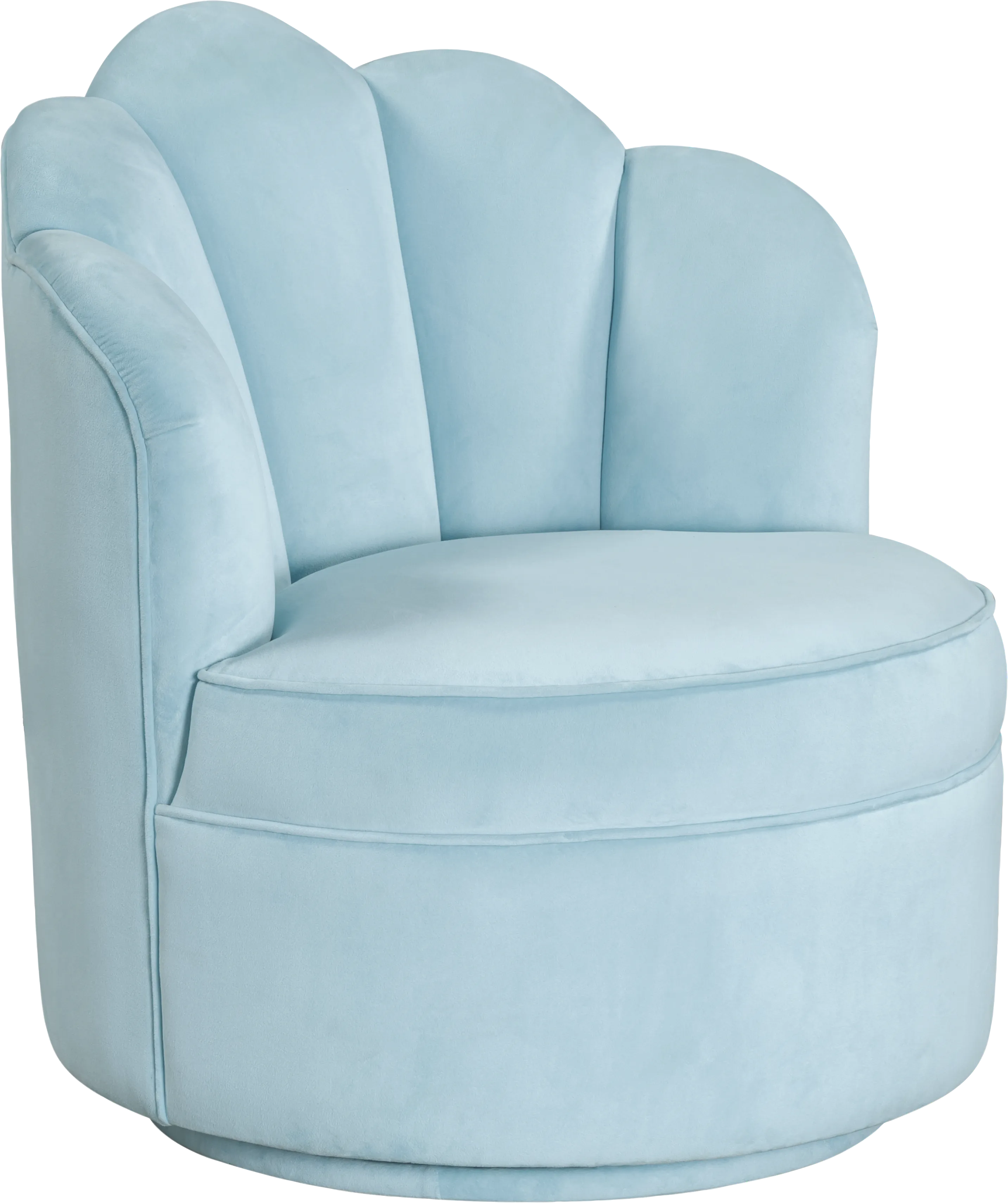 Kids Lucine Turquoise Swivel Arm Chai - Thumbnail - Image 1