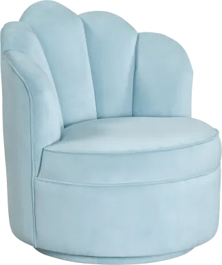 Kids Lucine Turquoise Swivel Arm Chai