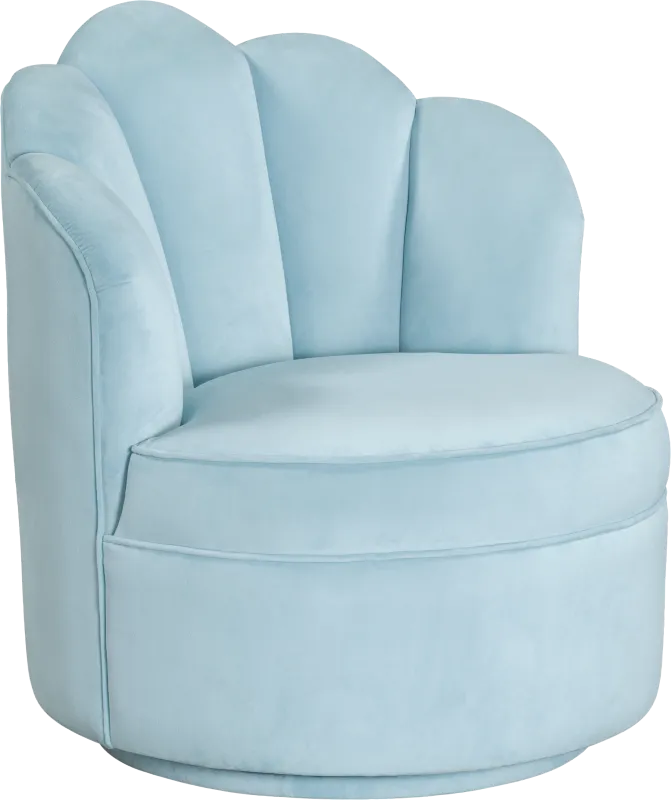 Kids Lucine Turquoise Swivel Arm Chai