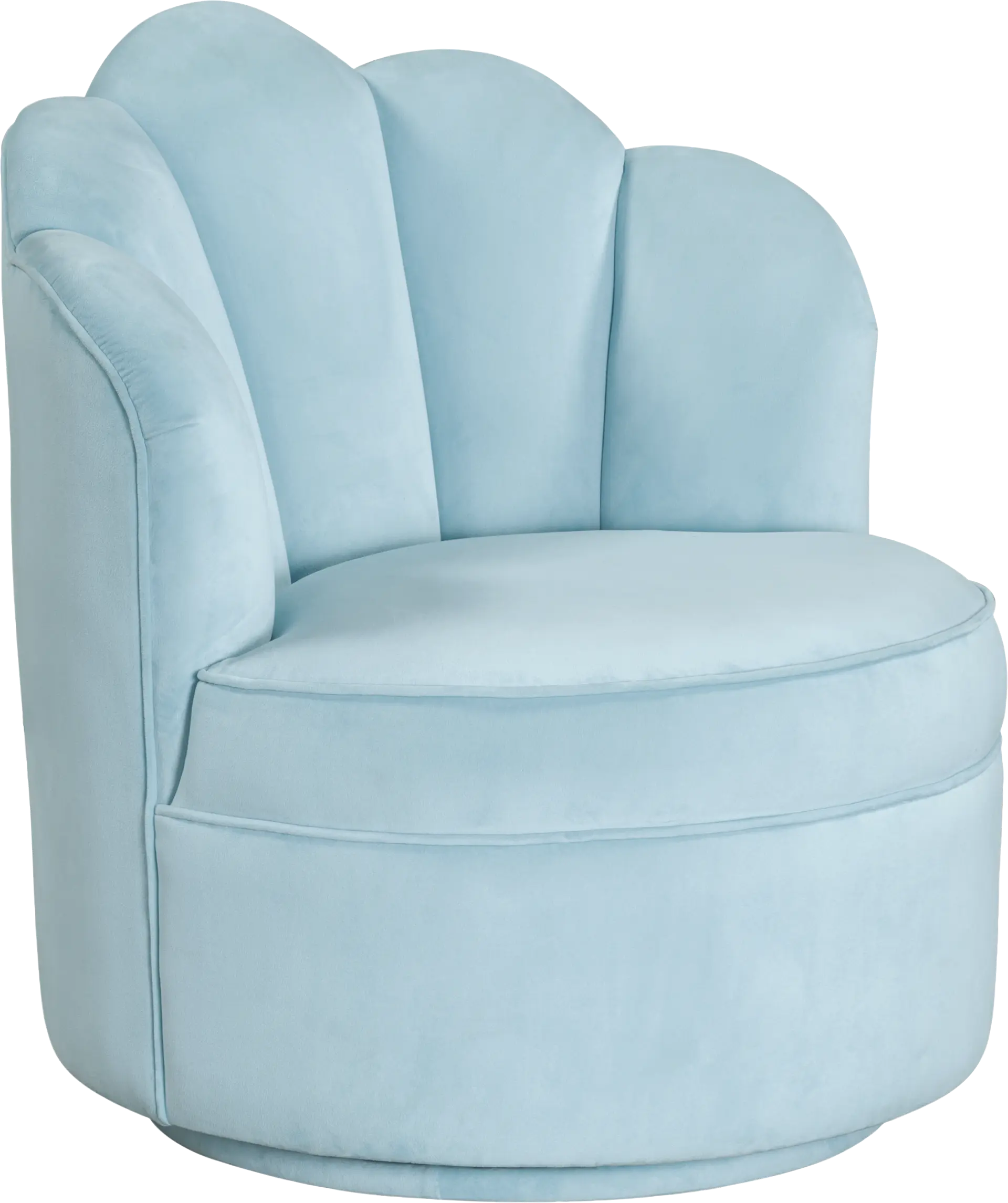 Kids Lucine Turquoise Swivel Arm Chai