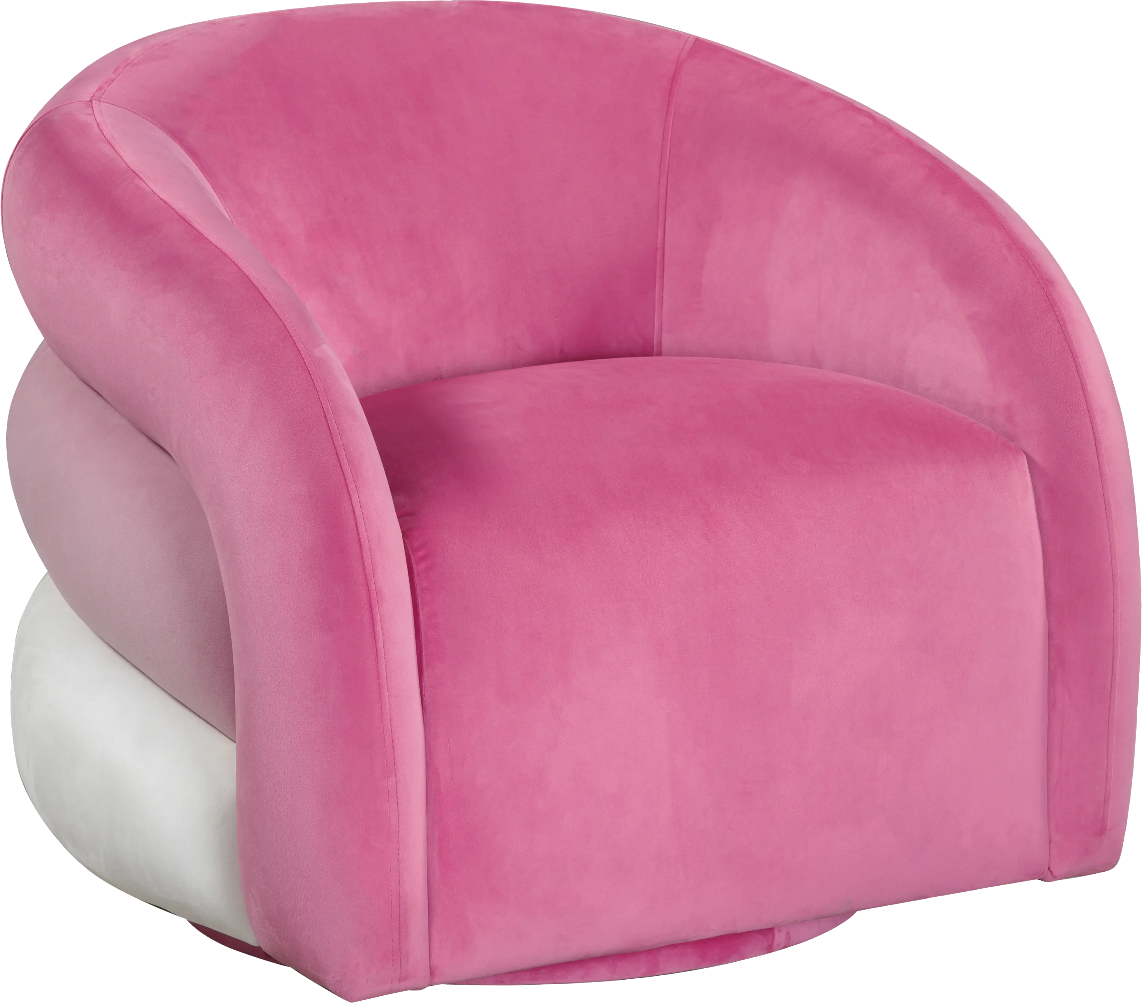 Kids Ellipse Pink Swivel Chair - Thumbnail - Image 1