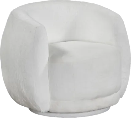 Kids Ripley White Swivel Chair