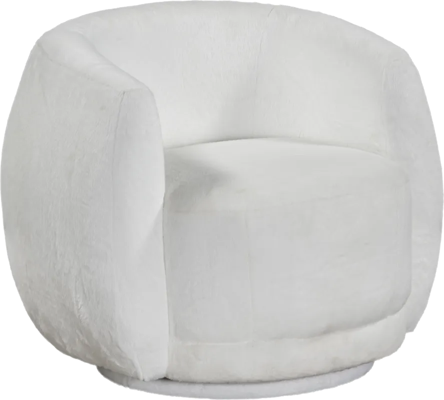 Kids Ripley White Swivel Chair