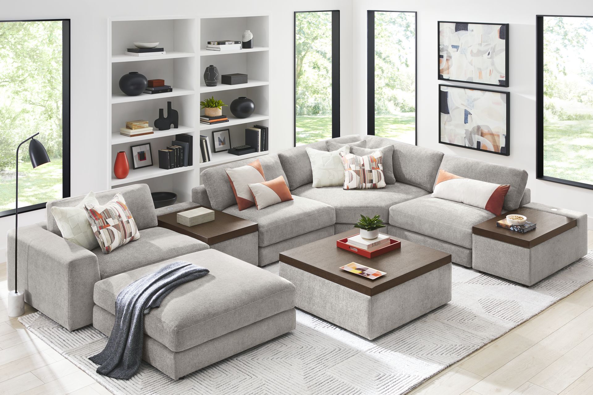 Gray 7 Pc ModularThree - Image 1