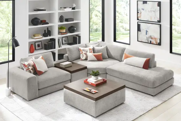 Gray 4 Pc ModularThree