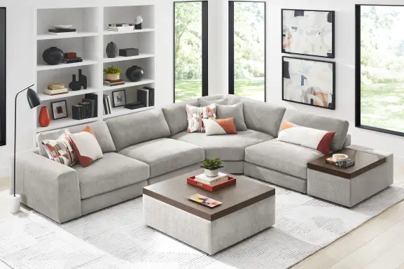 Gray 5 Pc ModularThree