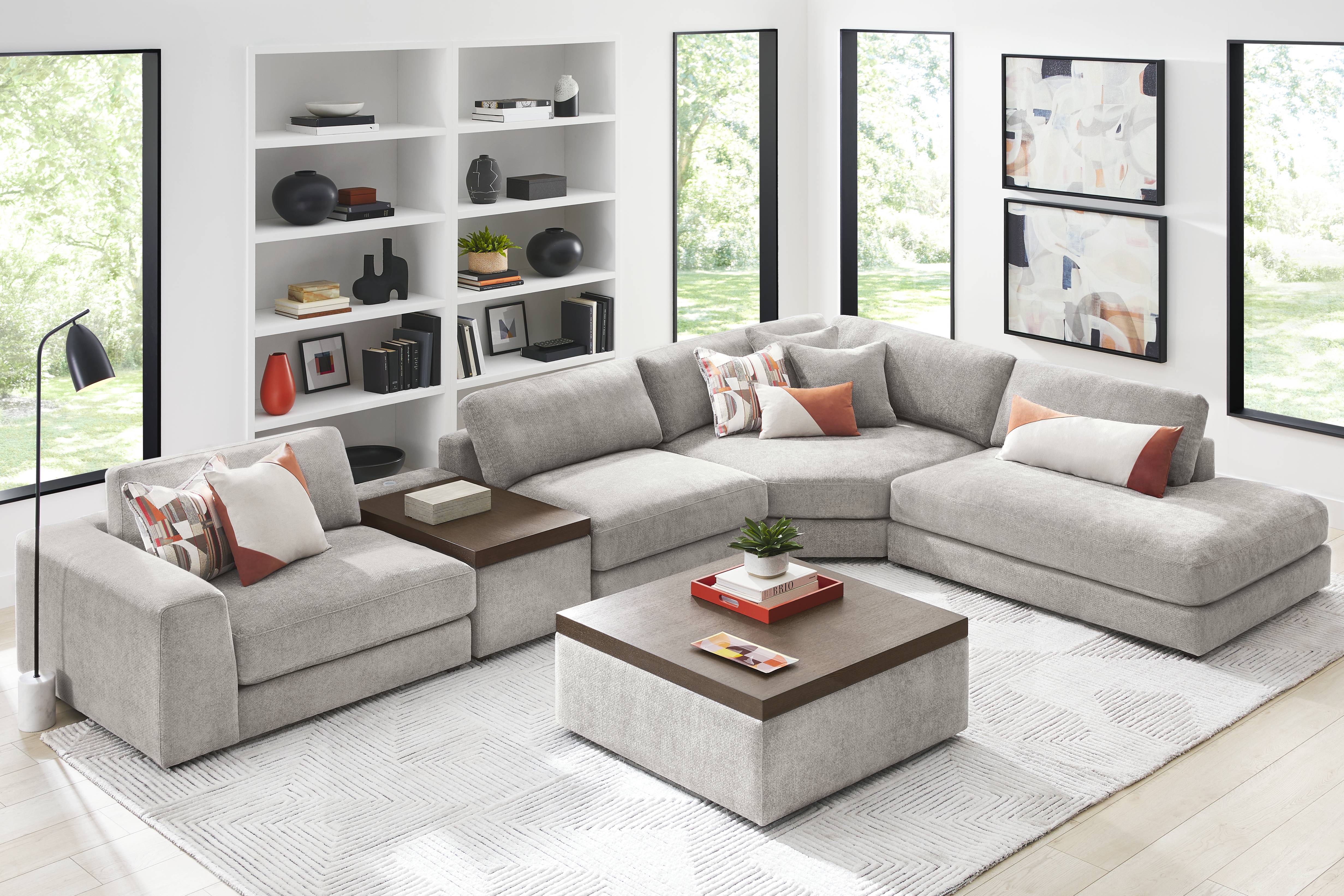 Gray 5 Pc ModularThree