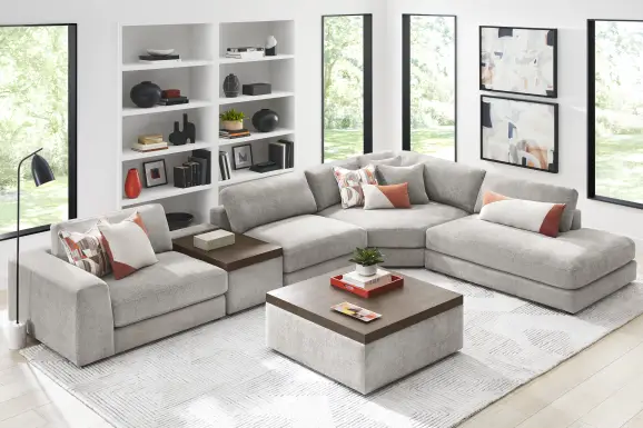 Gray 5 Pc ModularThree