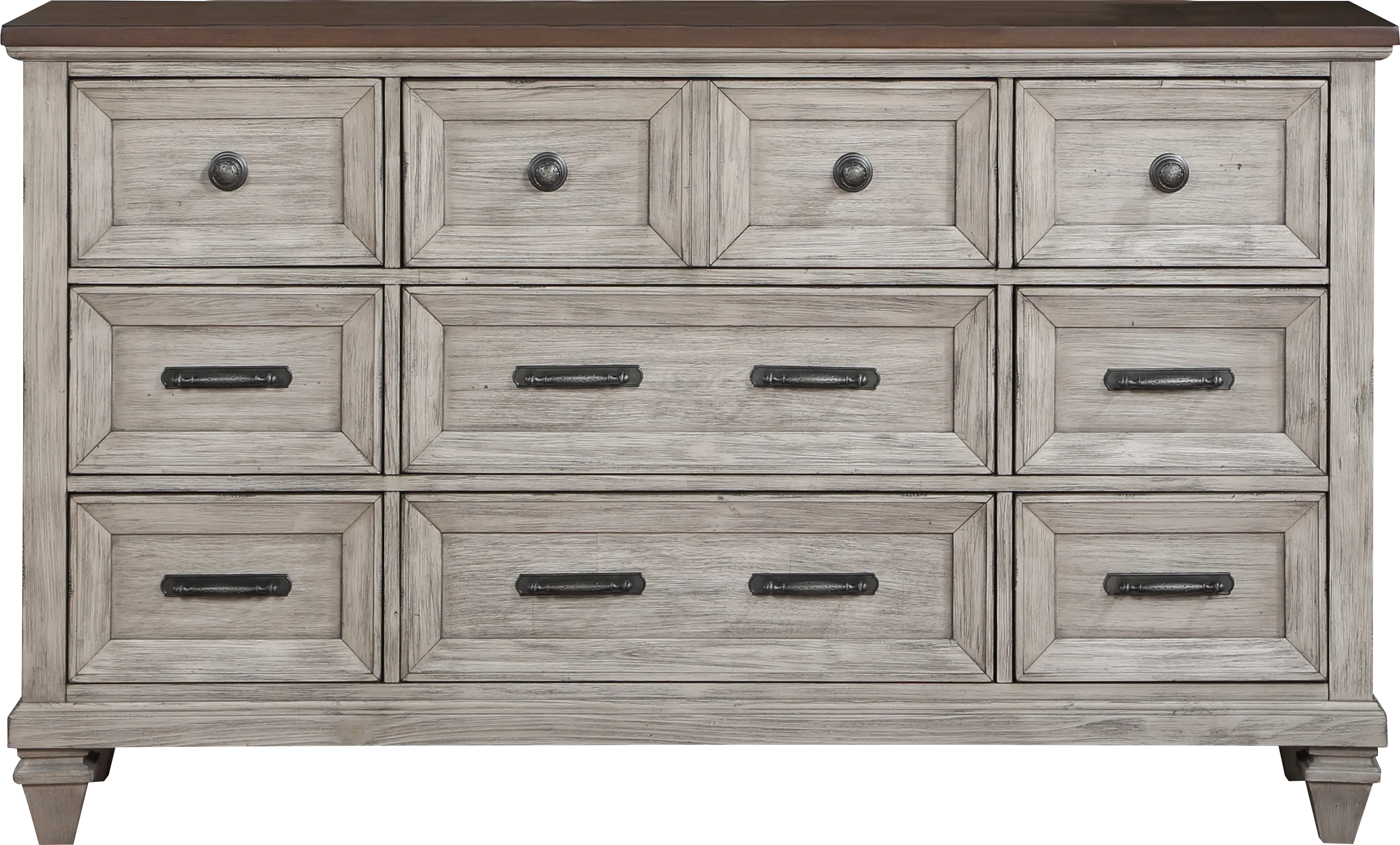 Bridgewood Cream 7 Pc King Panel Bedroom - Thumbnail - Image 5